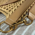 Saint Laurent Oxalis Bag In Raffia Macrame